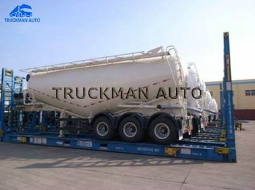 3 camion di Bulker del cemento di CBM degli assi 40, materiale dell'acciaio di mn del rimorchio O345 dei semi del cemento