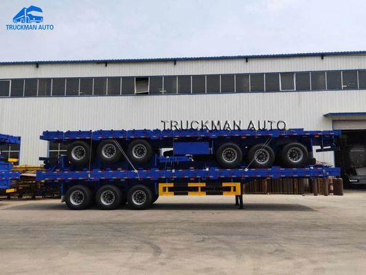 T700 tonnellata 3 Axle Flatbed Container Trailer dell'acciaio 40