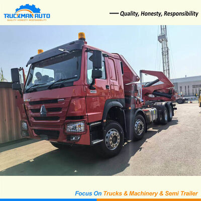 Autocarro SINOTRUK HOWO con caricatore laterale per container 8X4 400HP resistente per la Guyana