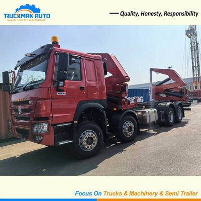 Autocarro SINOTRUK HOWO con caricatore laterale per container 8X4 400HP resistente per la Guyana